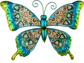 Papillon | métal et verre | Paisley | vert | M | 26x19