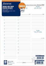 Filofax A4 Agenda-inhoud 2022 week op 2 pagina’s kolommen