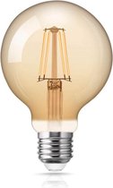 LED Filament lamp dimbaar - E27 G125 - 4W vervangt 40W - 2200K extra warm wit licht - XL GLOBE