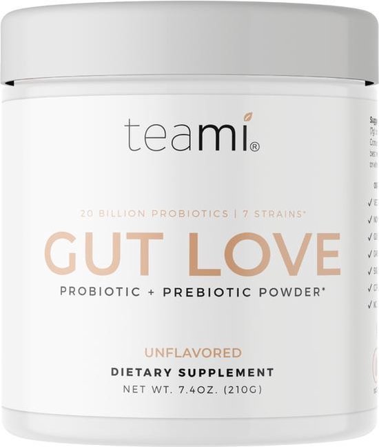 Teami Blends Gut Love Unflavored 210 gram Ondersteun je darmflora en algehele...