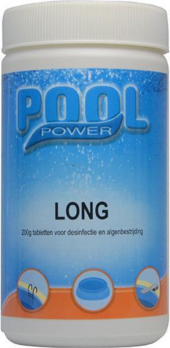 Pool Power Long | Chloortabletten | 200 gr. | 1KG