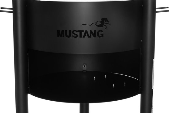 Mustang Outdoor tuinhaard barbecue Oakdale - Tuinhaard Barbecue - Barbecue - Zwart - 35.8 kg - Grilloppervlak diameter 60 cm van Mustang — afbeelding 3