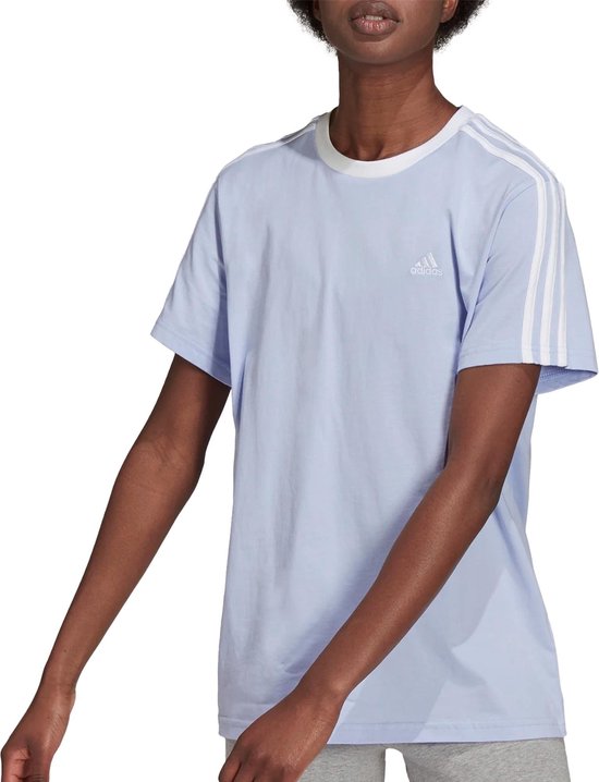 adidas T-shirt adidas Essentials 3-Stripes - Femme - Lilas (Violet Clair)/Blanc