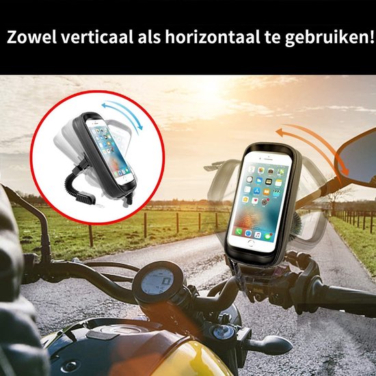 Support de téléphone pour moto et scooter, rétroviseur, universel, aluminium