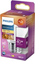 Philips Lighting 871951432449700 LED-lamp Energielabel D (A - G) E27 Kogel 3.4 W = 40 W Warmwit (Ø x l) 45 mm x 78 mm 1 stuk(s)