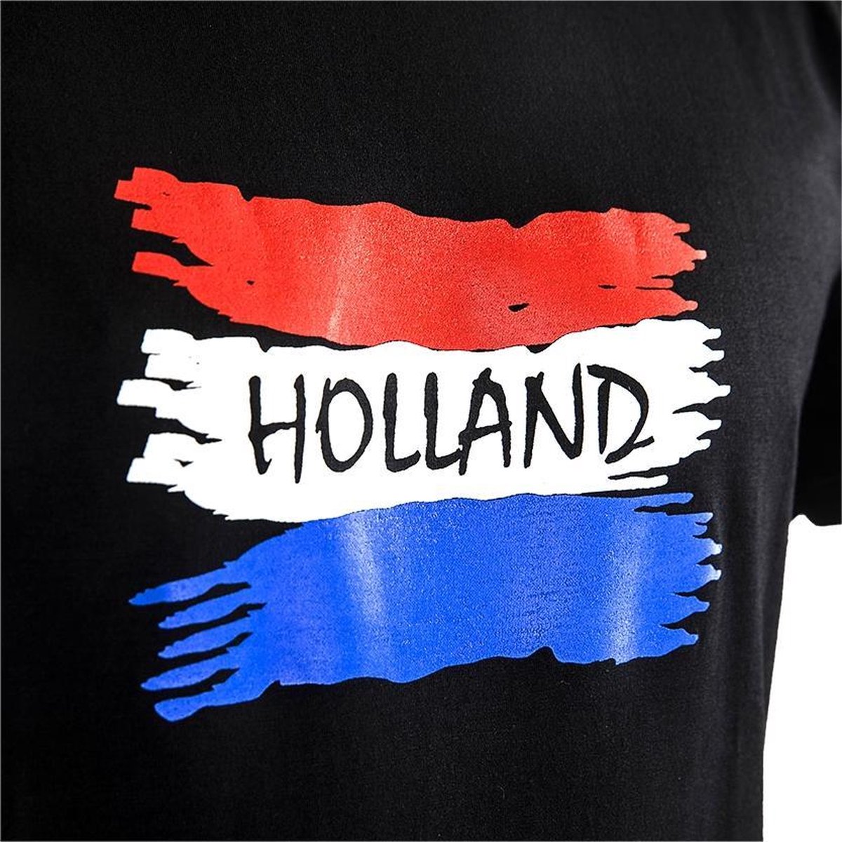Joya Vlag T - Shirt - Holland - Zwart - XL
