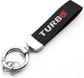 Turbo Sleutelhanger - Kwaliteit - Supercharcher - Sportcar - Keychain - Zwart