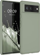 kwmobile telefoonhoesje voor Google Pixel 6 - Hoesje voor smartphone - Back cover in grijsgroen