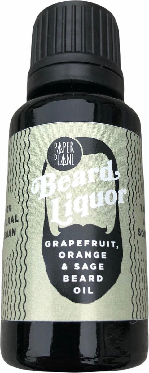 Goedkoopste Paper Plane - Baardolie - Baardlikeur - Vegan - 100 natuurlijk - Grapefruit