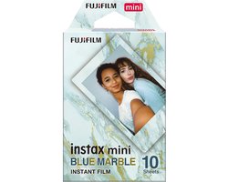 foto van Fujifilm Instax Mini Film - Blue Marble - Instant fotopapier - 1 x 10 stuks