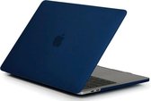 Macbook Hoes Case voor Macbook Pro 13 inch (2020) A2289 - A2251 - A2338 M1 - Laptop Cover - Matte Marine Blauw