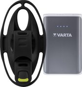 Bone Sports telefoonhouder fiets met powerbank - Universeel- Bike Tie 4 + Varta Power Bank Combo