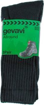 (3 paar) Gevavi Workwear - GW84 Allround Werksokken - Zwart - Maat 43/46