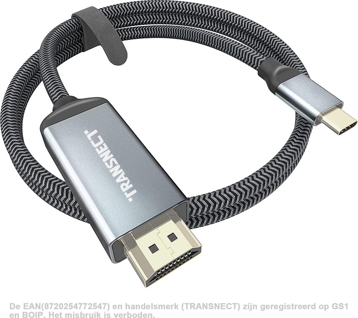 USB C vers HDMI 4K Câble Type C vers HDMI Poids lége（Compatible Thunderbolt 3） Compatible pour Pad Pro 2018/2017/2016 MacBook,Samsung S10,Huawei etc. cabletrans Adaptateur USB C vers HDMI Grey
