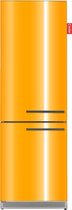 COOLER LARGEPREMIUMLEFT-AORA Combi Bottom Koelkast by Boretti, A++, 217+85l, Gloss Bright Orange All Sides, Linksdraaiiend