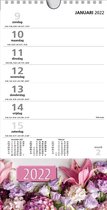 MGPcards - XL Minikalender 2022 - Week begint op Zondag - Bloemen