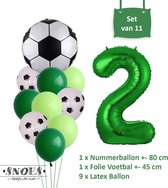 Voetbal Verjaardag * Ballonnen Set 2 Jaar * Hoera 2 Jaar * Jarig Voetbal * Voetbal Fan * Snoes * 80 CM * Voetbal Versiering * Birthday