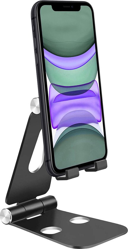 Telefoonstandaard Bureau Zwart - Telefoon Standaard Zwart