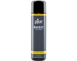 Pjur Basic Glijmiddel Op Siliconenbasis - 100 ml - Waterbasis - Vrouwen - Mannen - Smaak - Condooms - Massage - Olie - Condooms - Pjur - Anaal - Siliconen - Erotisch