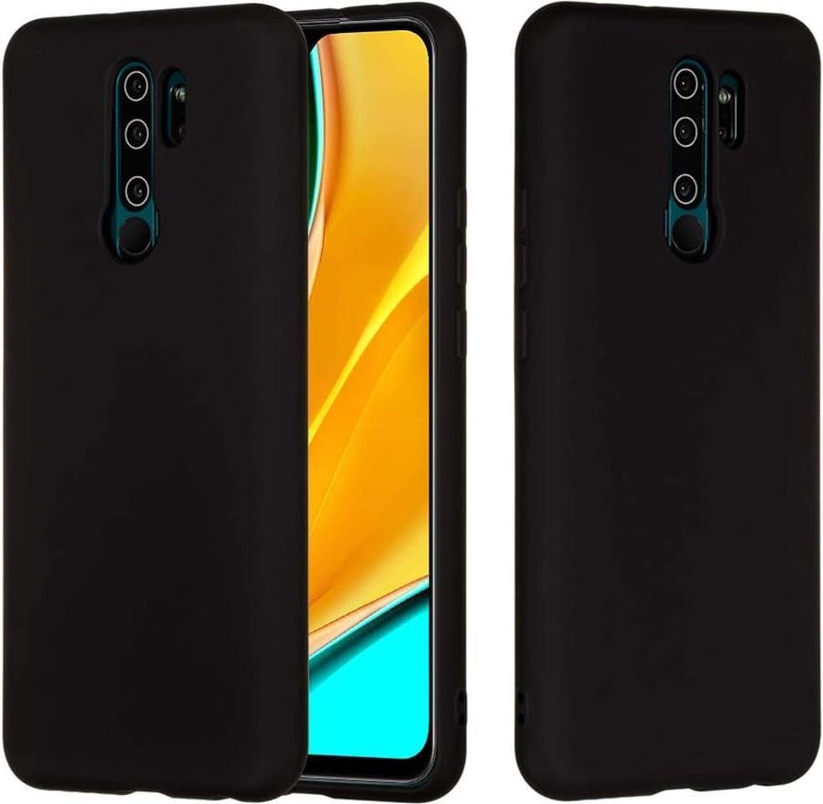 Silicone hoesje Geschikt voor: Xiaomi Redmi 9 - zwart