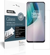 dipos I 2x Pantserfolie mat compatibel met OnePlus Nord N100 Beschermfolie 9H screen-protector (expres kleiner dan het glas omdat het gebogen is)