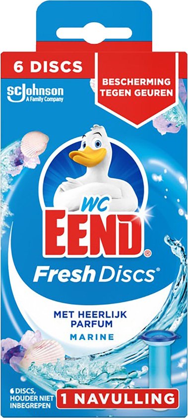WC eend - action gel - oceaan toiletreiniger 750ml + discs holder en ...