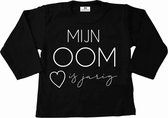 Shirt oom jarig-verras oom met dit leuke shirtje-mijn oom is jarig-Maat 74