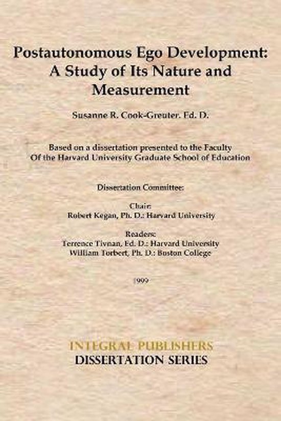 Postautonomous Ego Development