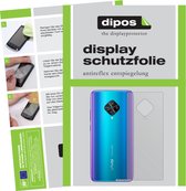 dipos I 6x Beschermfolie mat compatibel met Vivo Y51 (2020) Achterkant Folie screen-protector (expres kleiner dan het glas omdat het gebogen is)