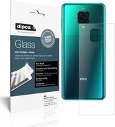 dipos I 2x Pantserfolie mat compatibel met Xiaomi Poco M2 Pro Achterkant Beschermfolie 9H screen-protector (expres kleiner dan het glas omdat het gebogen is)