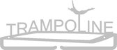 Trampoline Medaillehanger RVS (35cm breed) - Nederlands product - sportcadeau - topkado - medalhanger - medailles - hoogspringen - trampostunts