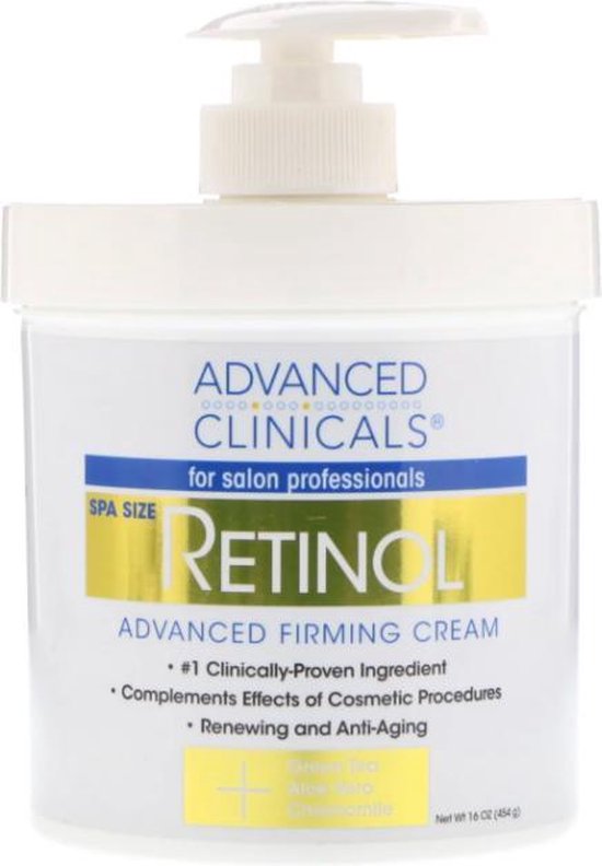 Crème Visage Et Corps Advanced Clinicals Retinol Vitamin C - 454g + Soins, éclaircissant Anti-âge