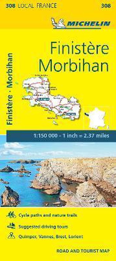 Finistère Morbihan Map