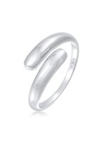 Elli Dames Ring Dames Wikkel Ring Delicate Basic Trend Blogger in 925 Sterling Zilver Verguld