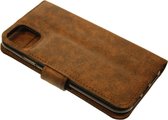 Made-NL Handgemaakte Samsung Galaxy S10 Plus book case zacht soepel bruin vintage leer hoesje