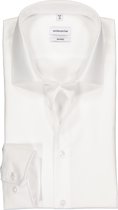 Seidensticker shaped fit overhemd - mouwlengte 7 - wit - Strijkvrij - Boordmaat: 38
