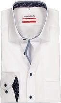 MARVELIS modern fit overhemd - mouwlengte 7 - wit (contrast) - Strijkvrij - Boordmaat: 46