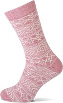 Koukleum dames sokken - Dessin roze - maat 35/38