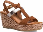 Marco Tozzi Dames Sandaaltje 2-2-28399-26 392 bruin F-breedte Maat: 41 EU