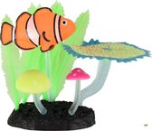 Flamingo Aquarium Decoratie Fluo Clownvis Met Uitstromer 11X5X10Cm