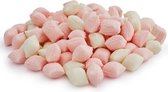 Roze & witte kussentjes- Hollandse snoep- baby meisje- 1 kg