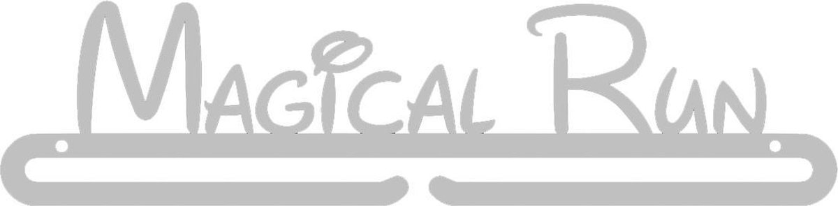 Magical Run Medaillehanger RVS (35cm breed) - Nederlands product - incl. cadeauverpakking - sportcadeau - topkado - medalhanger - medailles - disneyrun - courir