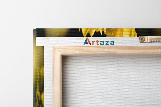 Artaza - Peinture Sur Toile - Tulipes Jaunes - Fleurs - 120x40 - Groot - Photo Sur Toile - Impression Sur Toile