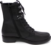Remonte Dames Veterboot D8382-01 Zwart - Maat 41