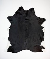 KOELAP Koeienhuid Vloerkleed - Zwart Egaal - 215 x 235 cm - 1003822