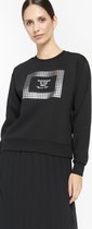 LOLALIZA Sweater met tekst - Zwart - Maat XXL