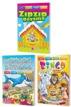 Görsel Okuma Beceresi Geliştiren Boyama Kitapları Seti   3