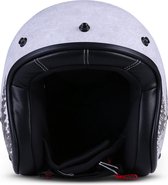 Rebel R10 Deer - Jethelm, scooterhelm, goedgekeurd ECE, met ALASKA afbeelding, XXL, hoofdomtrek 63-64cm