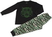 Frogs & Dogs jongens pyjama - Lion - Green  - 140  - Groen