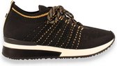 LA STRADA dames sneaker  ZWART 37